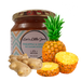 jar of sugarfree, no added sugar jam made with oranges and ginger and sweetened with Xylitol. Suitable for Diabetics, and those following a Vegan, Low Carb, Keto, and Banting Lifestyle