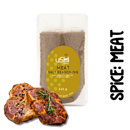 uSisi Brands meat salt seasoning spice. Sugar free, gluten free, suitable for Diabetics, Keto, and Banting
