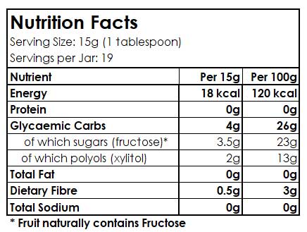 Gourmet Diabetic Jam: 285g Fig